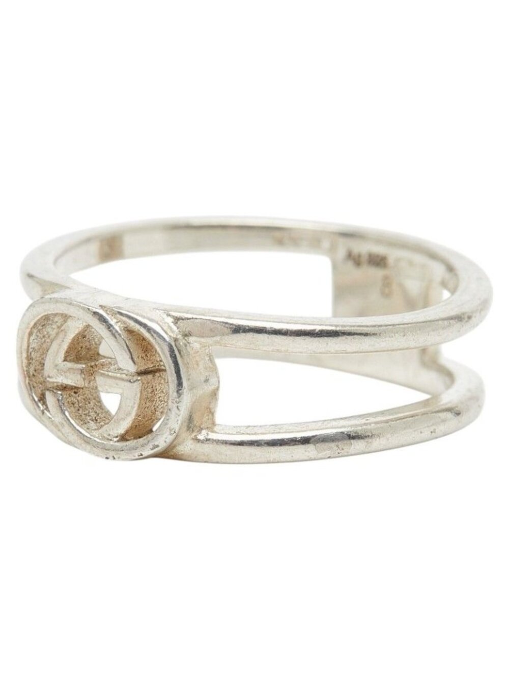 Gucci Interlocking Wide Open Band Ring Silver - Picture 2 of 7